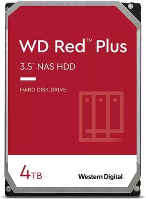 WD Red Plus WD40EFPX - Kiintolevy - 4 Tt - sisäinen - 3,5" (8,9 cm) - SATA 6 Gb/s - 5400 rpm - Puskuri: 256 Mt (WD40EFPX)