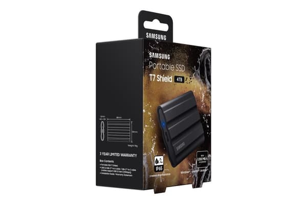 Samsung MU-PE4T0S - 1000 Gt - USB Type-C - 3.2 Gen 2 (3.1 Gen 2) - 1050 MB/s - salasanasuojaus - musta (MU-PE4T0S/EU)