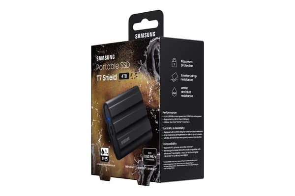 Samsung MU-PE4T0S - 1000 Gt - USB Type-C - 3.2 Gen 2 (3.1 Gen 2) - 1050 MB/s - salasanasuojaus - musta (MU-PE4T0S/EU)