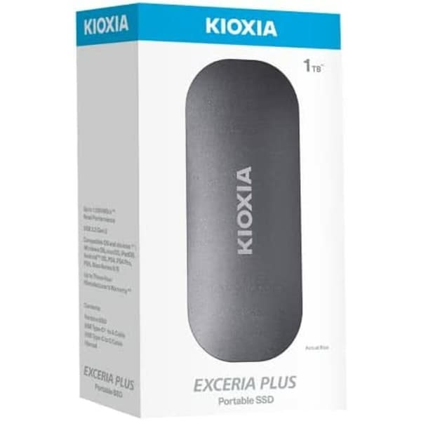 Ekstern harddisk Kioxia EXCERIA PLUS 1 TB 1 TB SSD