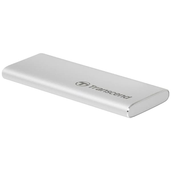 Transcend ESD260C 500 GB Extern SSD-disk USB-C®, USB-A Silver TS500GESD260C