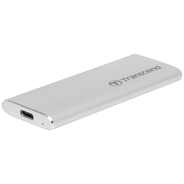 Transcend ESD260C 500 GB Extern SSD-disk USB-C®, USB-A Silver TS500GESD260C