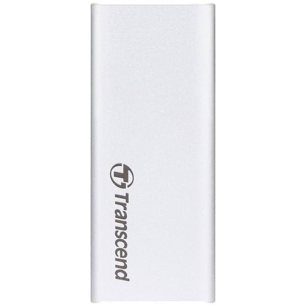 Transcend ESD260C 500 GB Extern SSD-disk USB-C®, USB-A Silver TS500GESD260C