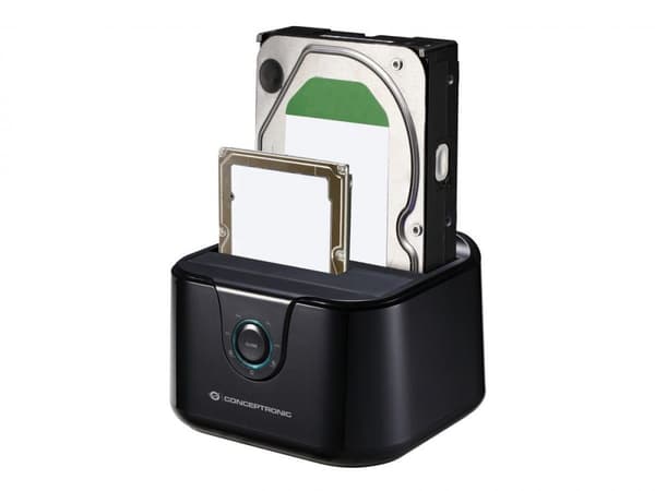 Conceptronic DONN12B Storage Drive Base USB 3.2 Gen 1 (3.1 Gen 1) Type-B Black