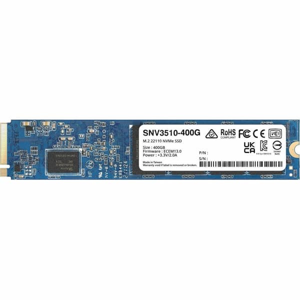 Harddisk Synology SNV3510-400G 400GB Tilbehør 400 GB SSD M.2 22110
