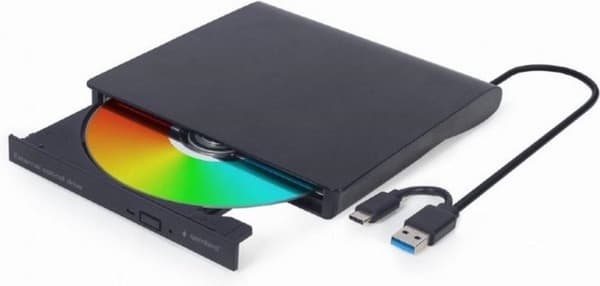 GEMBIRD ulkoinen USB-DVD-asema (DVD-USB-03) musta