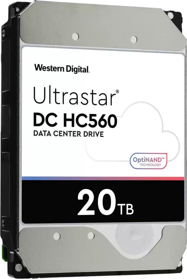 WD Ultrastar DC HC560 - Harddisk - 20TB - intern - 3,5" (8,9 cm) - SATA 6Gb/s - 7200 rpm - Buffer: 512MB (0F38785)