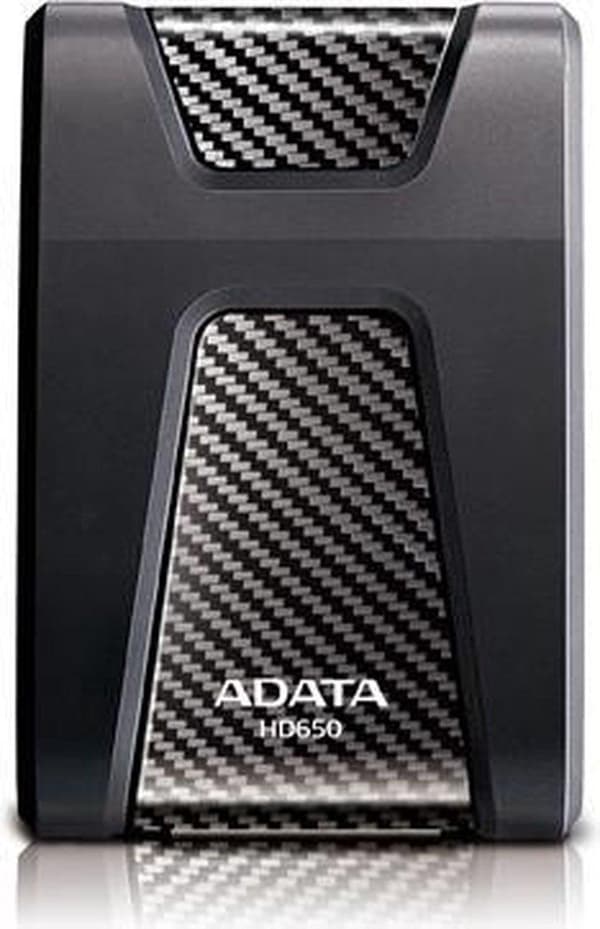 ADATA DashDrive Durable HD650 - Hårddisk - 1 TB - extern (bärbar) - 2,5" (6,4 cm) - USB 3.0 - svart