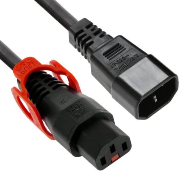 ACT AK5154 strømkabel sort 1m C13 kobling C14 kobling (AK5154)