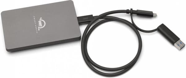 OWC Envoy Pro FX - Ulkoinen NVMe SSD - Thunderbolt 3 + USB-C - 2800 Mt/s - 1 Tt - Space Grey