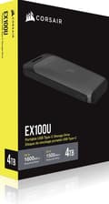 Miniatyrbild 4 av 4: CORSAIR EX100U - Solid State-enhet - 4 TB - extern (bärbar) - USB 3.2 Gen 2 Typ C - svart