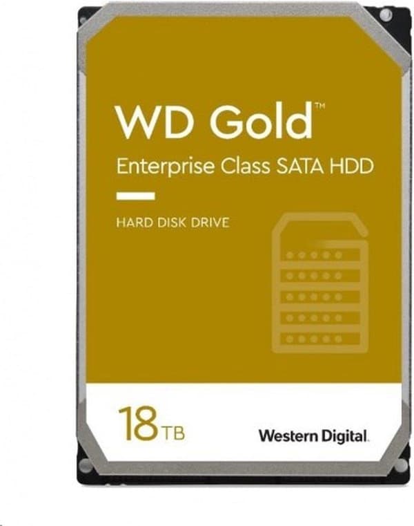 WD Gold Enterprise-luokan kiintolevy WD181KRYZ - Suuri schijf - 18 TB - sisäinen - 3,5 - SATA 6 Gb/s - 7200 tpm -puskuri: 512 MB