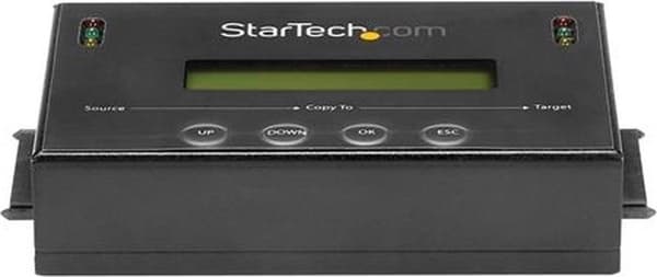 StarTech 2,5 og 3,5 tommer SATA Harde-schijfduplikator og -wisser - 14 GB/min - Sort