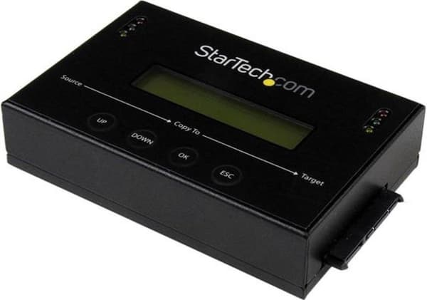 StarTech 2,5 og 3,5 tommer SATA Harde-schijfduplikator og -wisser - 14 GB/min - Sort