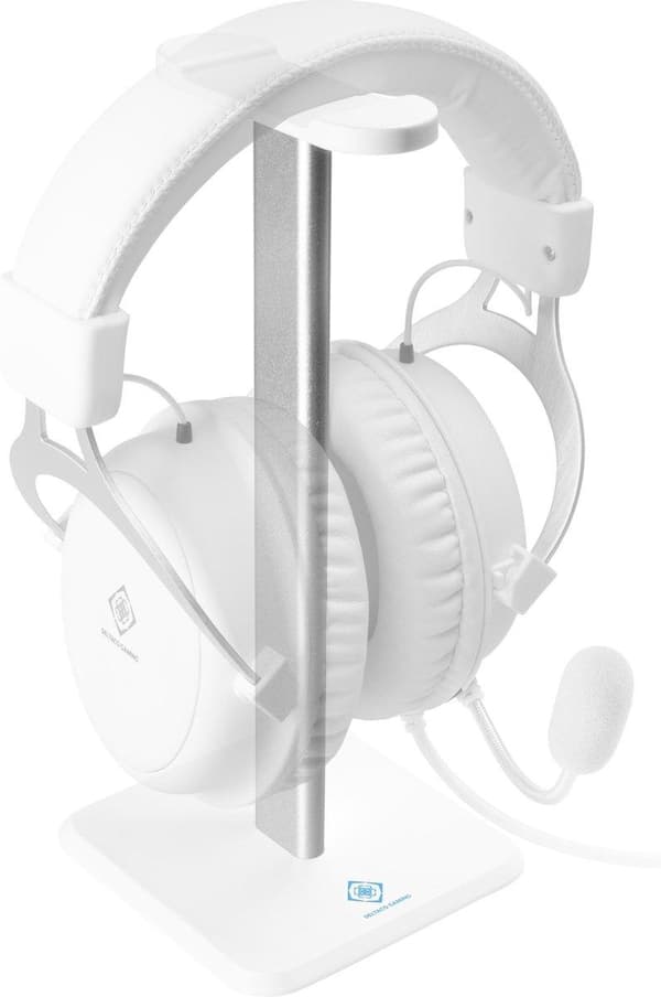 DELTACO GAM-071-W Universal hovedtelefonholder - Aluminium - Anti-skrid - Hvid