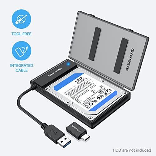 Graugear USB-A/C 3.1 adapterkabel 2,5" SATA SSD/HDD (G-2603-AC)
