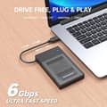 Miniatyrbillede 7 af 11: Graugear USB-A/C 3.1 adapterkabel 2,5" SATA SSD/HDD (G-2603-AC)