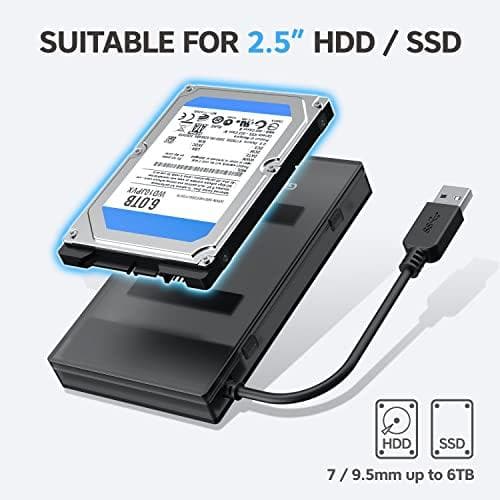 Graugear USB-A/C 3.1 adapterkabel 2,5" SATA SSD/HDD (G-2603-AC)