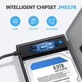 Miniatyrbillede 10 af 11: Graugear USB-A/C 3.1 adapterkabel 2,5" SATA SSD/HDD (G-2603-AC)