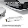 Pikkukuva 2 / 6: CORSAIR Force Series MP600 PRO LPX - SSD - 2 Tt - sisäinen - M.2 2280 - PCIe 4.0 x4 (NVMe) - 256-bittinen AES - integroitu jäähdytyselementti - Sony P