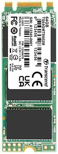 Transcend MTS602M M.2 64 GB Serial ATA III MLC NAND (TS64GMTS602M)