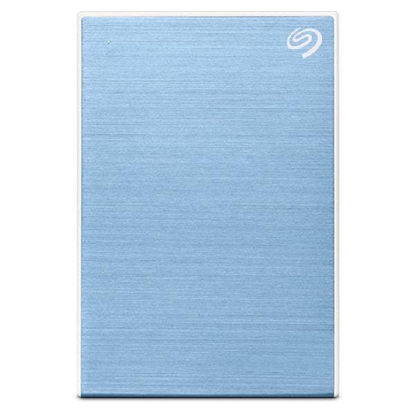 Seagate One Touch STKY2000402 - Harddisk - 2 TB - ekstern (bærbar) - USB 3.0 - lyseblå - med Seagate Rescue Data Recovery