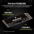 Pikkukuva 3 / 6: CORSAIR Force Series - SSD - 4 Tt - sisäinen - M.2 2280 - integroitu jäähdytyselementti (CSSD-F4000GBMP600PNH)