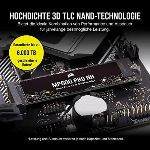 CORSAIR Force Series - SSD - 4 Tt - sisäinen - M.2 2280 - integroitu jäähdytyselementti (CSSD-F4000GBMP600PNH)