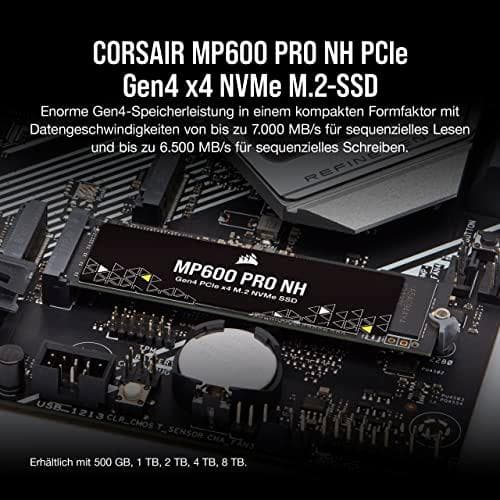 CORSAIR Force Series - SSD - 4 Tt - sisäinen - M.2 2280 - integroitu jäähdytyselementti (CSSD-F4000GBMP600PNH)