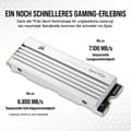 Miniatyrbillede 4 af 6: CORSAIR Force Series MP600 PRO LPX - SSD - 4TB - intern - M.2 2280 - PCIe 4.0 x4 (NVMe) - 256-bit AES - integreret heatsink - til Sony PlayStation 5 (