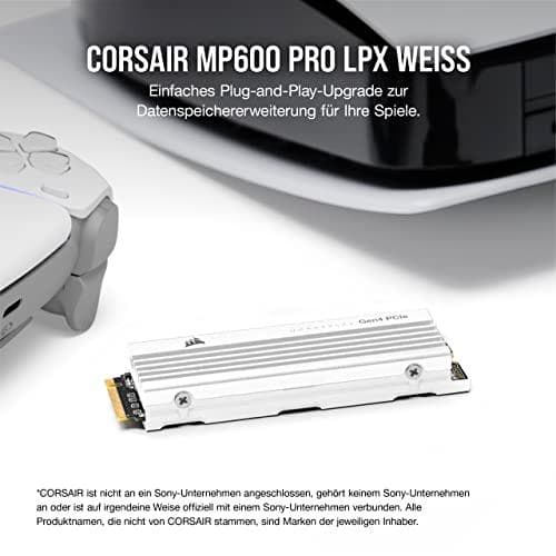 CORSAIR Force Series MP600 PRO LPX - SSD - 4TB - intern - M.2 2280 - PCIe 4.0 x4 (NVMe) - 256-bit AES - integreret heatsink - til Sony PlayStation 5 (