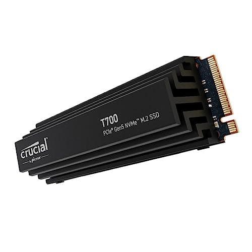 2TB SSD Crucial T700 3D-NAND NVMe PCIe M2 Gen5 kylfläns (CT2000T700SSD5)