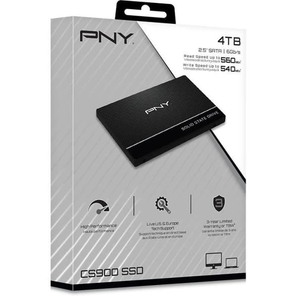 PNY - Intern SSD-enhet - CS900 - 4TB - 2.5