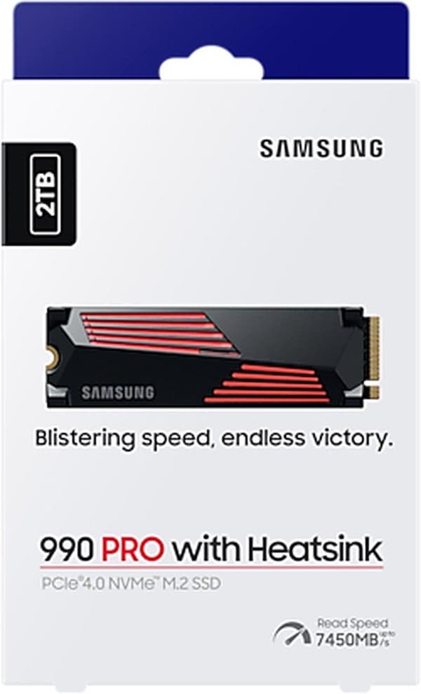 2TB SSD Samsung 990 Pro M.2 NVMe kylfläns (MZ-V9P2T0GW) (MZ-V9P2T0GW)