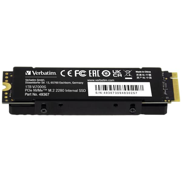 Verbatim Vi7000 1 TB Intern NVMe/PCIe M.2 SSD PCIe 4.0 x4 Box 49367
