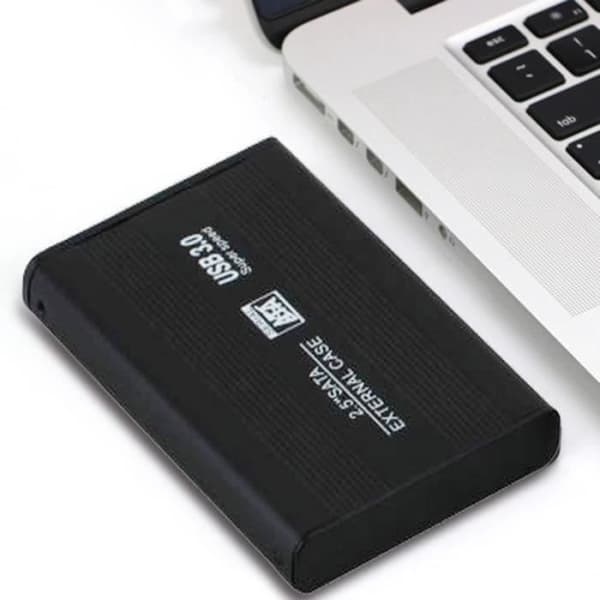 USB 3.0 extern hårddiskhölje för 2,5 tums SATA-hårddisk - OUTAD - 1TB Kapacitet - Svart