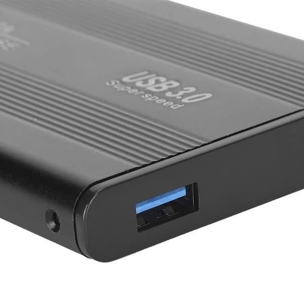 Tbest SATA 2 Box 2,5 tums hårddiskhölje SATA Externt hölje USB 3.0 Ultrasnabb mobil hårddiskhölje