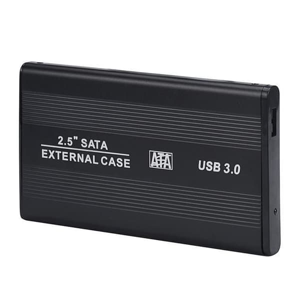 USB 3.0 2,5 tum SATA Extern hårddisk Mobilfodral Box HD Disk Enclosure Svart