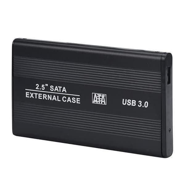 USB 3.0 2,5 tum SATA Extern hårddisk Mobilfodral Box HD Disk Enclosure Svart