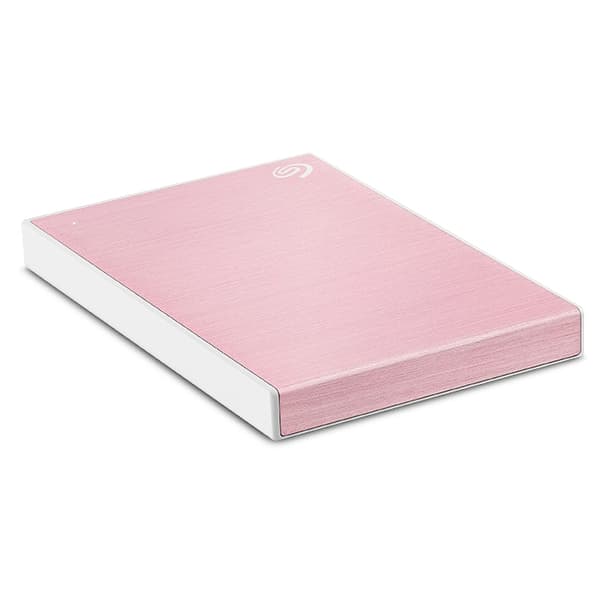 Seagate One Touch STKY2000405 - harddisk - 2 TB - ekstern (bærbar) - USB 3.0 - rosa guld - med 3 års Seagate Rescue datagendannelse