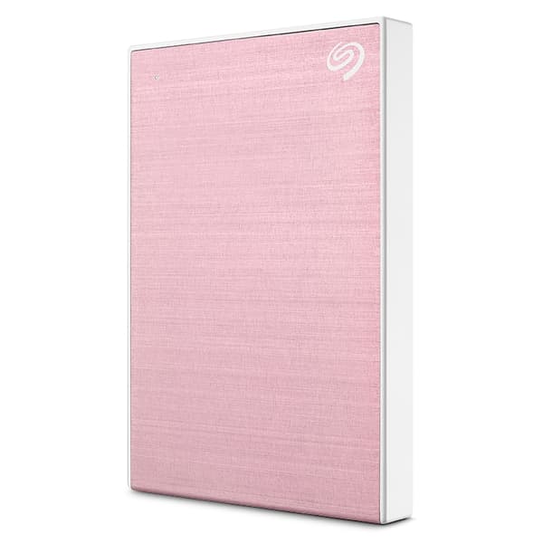 Seagate One Touch STKY2000405 - harddisk - 2 TB - ekstern (bærbar) - USB 3.0 - rosa guld - med 3 års Seagate Rescue datagendannelse