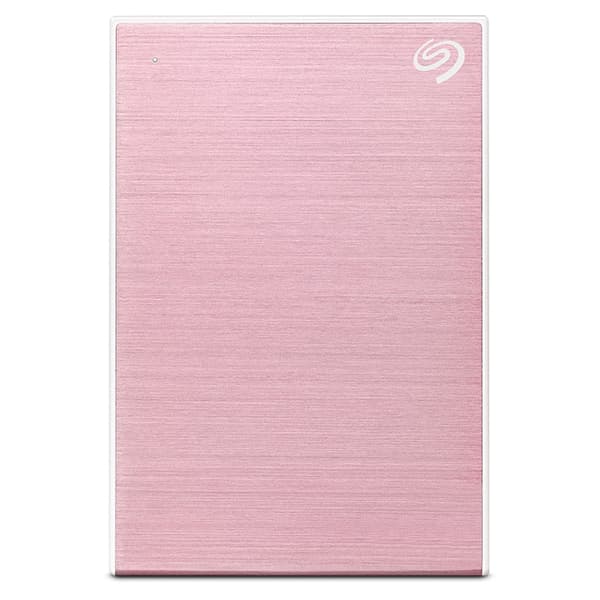 Seagate One Touch STKY2000405 - harddisk - 2 TB - ekstern (bærbar) - USB 3.0 - rosa guld - med 3 års Seagate Rescue datagendannelse