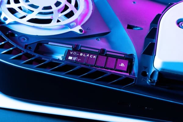 Western Digital Black SN850P - Intern SSD med kylfläns - NVMe M.2 - PCIe 4.0 - Lämplig för PS5 - 1 TB