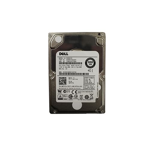 Dell - Harddisk - 300 GB - 2,5" (6,4 cm) - SAS - 10000 rpm - til PowerEdge C6220, M620, R210, R220, R620, R720, R820, R920, T420, T620, VR