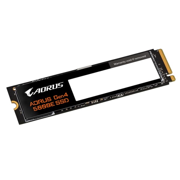GIGABYTE AORUS Gen4 5000E - SSD - 500 GB - intern - M.2 2280 - PCIe 4.0 x4 (NVMe) (AG450E500G-G)
