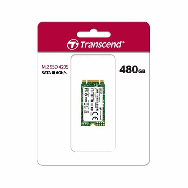 TRANSCEND 480GB M.2 2242 SATA3 B+M Key TLC SSD hårddisk - TRANSCEND varumärke