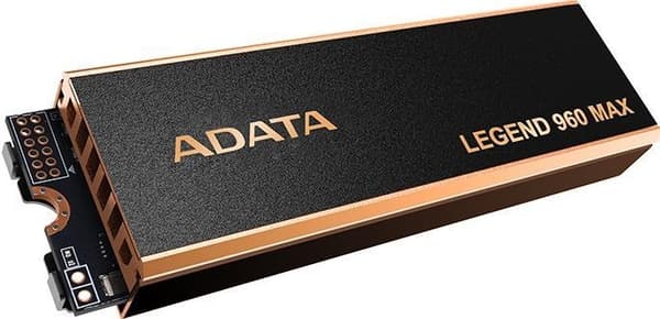 ADATA Legend 960 MAX - SSD - 4TB - intern - M.2 2280 - PCIe 4.0 x4 - 256-bit AES - integreret heatsink (ALEG-960M-4TCS)