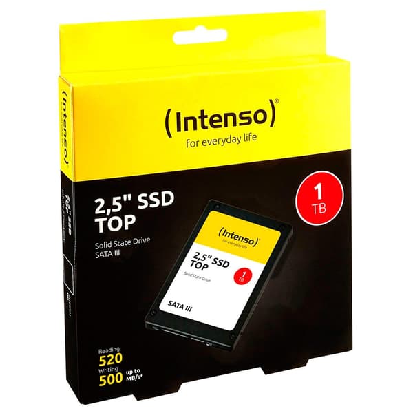 Intenso 2.5 Ssd Top Sata 3 1tb Ssd Top Sata 3 1tb Harddisk Sort