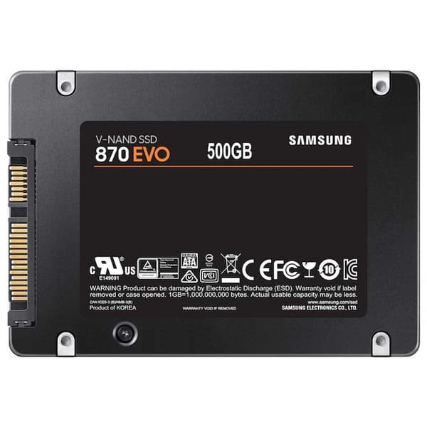 Samsung 870 Evo Sata 3 500gb Evo Sata 3 500gb Harddisk Sort