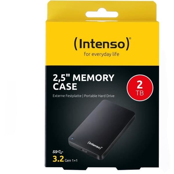 Intenso HDD 2,5" USB 3 2TB extern hårddisk